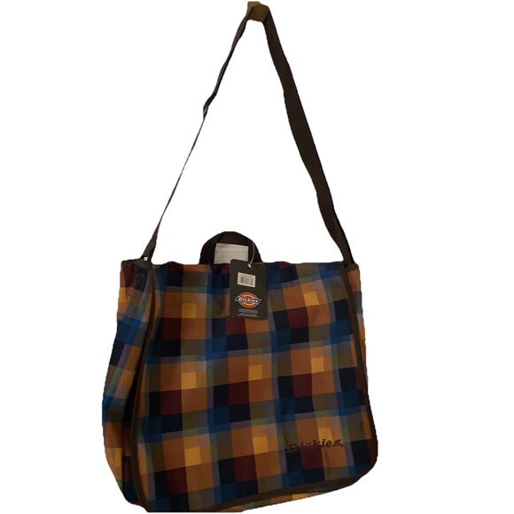 Dickies HTFVintage Checkered Laptop Messenger Bag OTS/backpack/handle Padded NWT - Picture 1 of 11